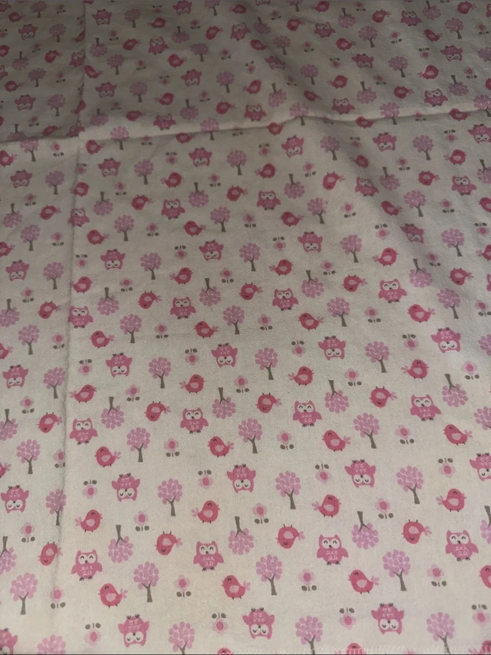 Home. Kids Pink Owl & Bird Print Cotton Bedding - Brand